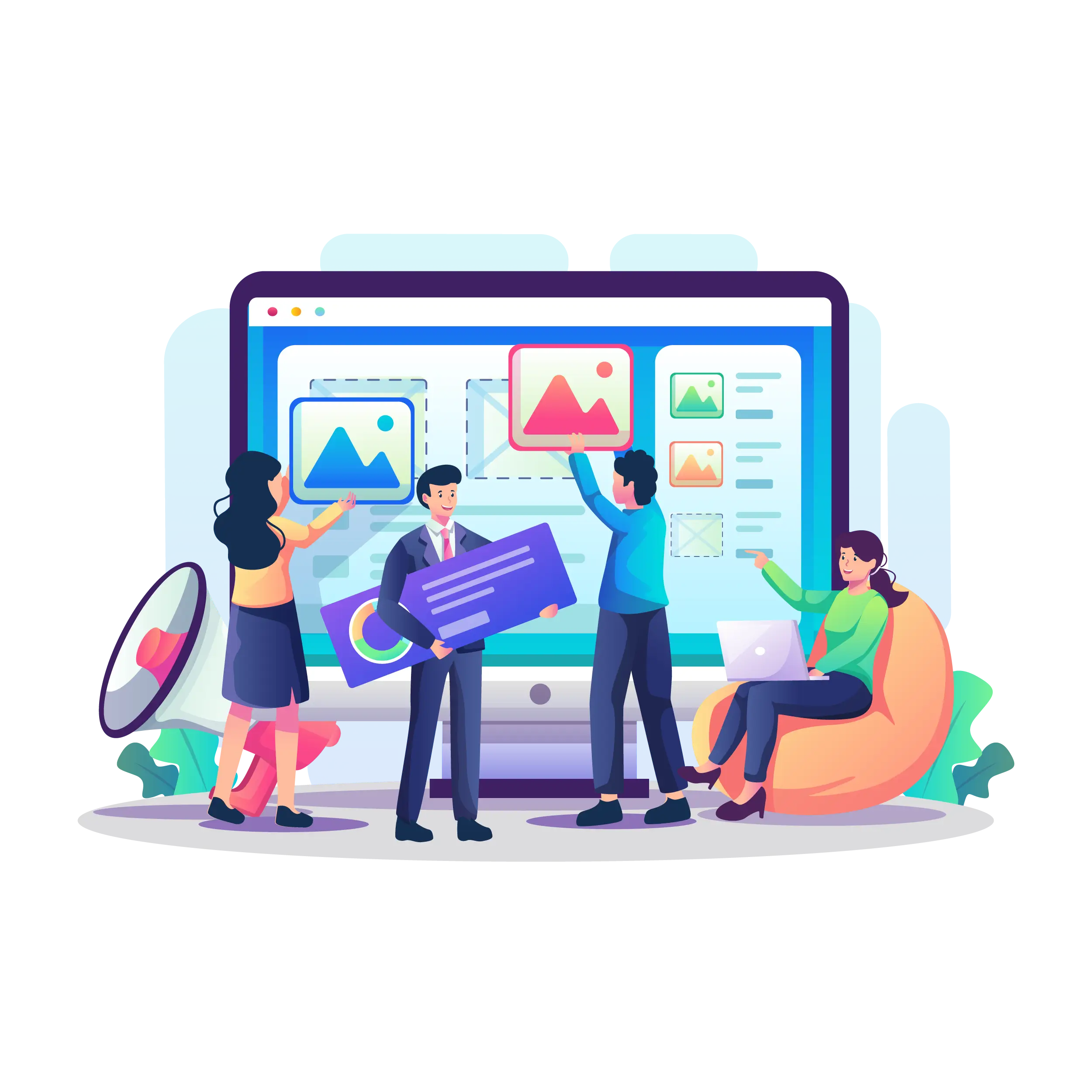 a-team-symbolizing-improved-search-engine-ranking